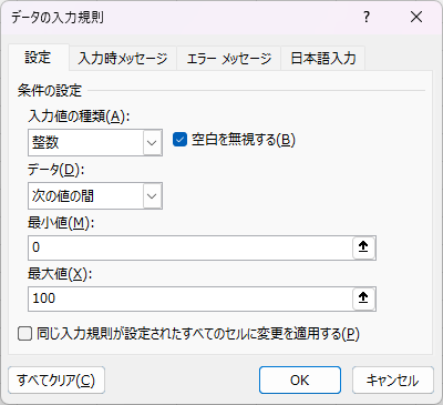 整数の事例