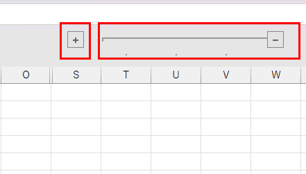 アウトラインの+/-ボタン