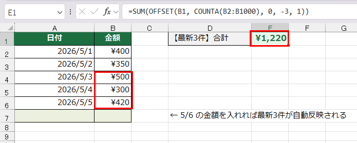 最新N件を取り出す