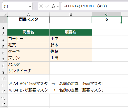 名前の定義との連携