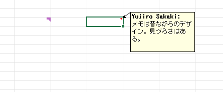 メモの表示